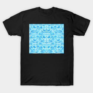 Aquamarine Aesthetic Abstract Watercolor Series Pattern 6 T-Shirt